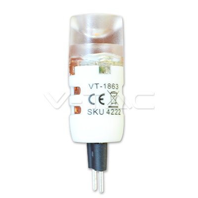 V-TAC led spot 1,2 Watt-12Volt CREE G4 warm wit (op=op)