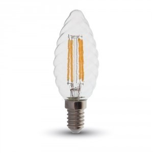 Led filament lamp E14 4W Ww twist 400 Lm (dimb)